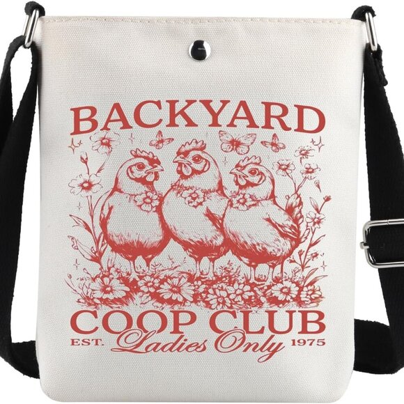 Waterproof Chicken Farmer Crossbody Bag - Compact & Functional Travel Accessory - Picture 1 of 7